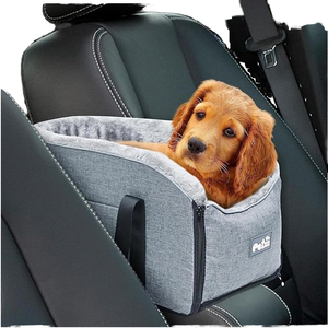 Kursi Mobil untuk Anjing Kecil, Kursi <span class=keywords><strong>Booster</strong></span> Anjing, Kursi Mobil Hewan Peliharaan dengan Bagian yang Dapat Dilepas dan Dicuci, Sempurna untuk Hewan Peliharaan Kecil, Abu-abu - Product Image 1
