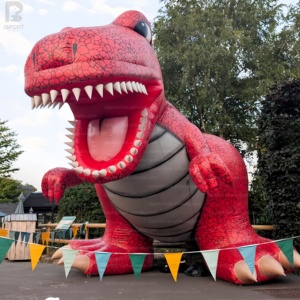 Tyrannosaurus Rex gonflable géant de 5 m avec logo personnalisé, <span class=keywords><strong>dinosaure</strong></span> gonflable LED lumineux pour parc à thème, décoration d'événements, défilé - Product Image 1
