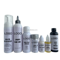 Nouvel Arrivage Personnalisé Logo Lisseur Cheveux Peigne Chauffant Électrique Spray Protecteur de Peau Fondant Gel Liquide Perruque Kit d'Installation Dentelle Perruque