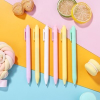 Macaron Minimaliste Signature Stylo Multicolore Petit Frais Neutre Pel Presse 0.5mm Largeur D'écriture Matière Plastique