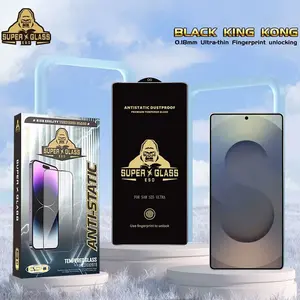 Protector de cristal de reconocimiento de desbloqueo de huellas dactilares HD 9H para <span class=keywords><strong>Samsung</strong></span> Galaxy S24 Ultra Protector de pantalla S25 MIcas Film S23 S22 S26 - Product Image 5