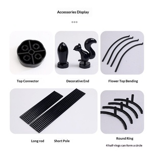 เสาค้ำต้นไม้รูปนกสีดำสำหรับปลูกดอกไม้ ระเบียงบ้าน ไม้เลื้อย เช่น ดอกกุหลาบ ดอกเคลมาติส ไม้ประดับ เช่น ดอกชลัมเบอร์เกรา - Product Image 4