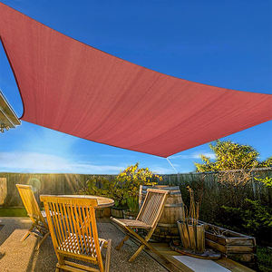 4*4m ombra esterna vela, <span class=keywords><strong>tende</strong></span> in tessuto parasole, panno ombra rosso - Product Image 1