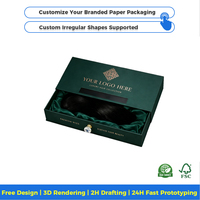 Coffrets cadeaux haut de gamme pour perruques frontales avec doublure en éponge et emballage magnétique personnalisé pour lancement en vente au détail