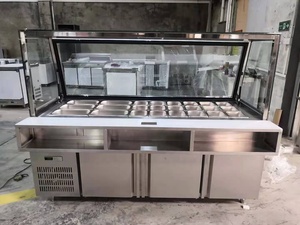 Tủ Lạnh Quầy Trưng Bày Salad Thương Mại Tủ Lạnh Quầy Bar Salad Pizza - Product Image 4