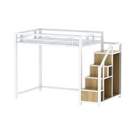 New Design School Schlafsaal Verwenden Sie Schlafzimmer möbel Modern Metal Queen Frame Etagen bett mit Treppe