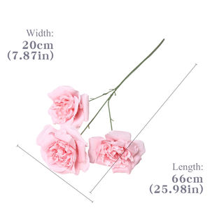 Arrangement floral DIY de roses Martin à trois têtes, simulation artistique auto-conçue, texture florale tridimensionnelle, très réaliste - Product Image 2