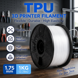 Filamento Flexible de TPU 3D para Impresora 3D, Temperatura de Impresión 200°C, Diámetro 1.75mm, Servicio de Corte para Plantillas y Parte Superior de Calzado, Suave - Product Image 1