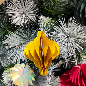 Adornos Navideños Colgantes de Papel en Forma Plana Personalizables para Decoración del Hogar y Manualidades para Fiestas - Product Image 1