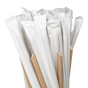 6*150mm Giấy kraft nâu rơm sữa đậu nành cà phê Lắc bao bì độc lập ống hút Cocktail Ống hút giấy với đầu nghiêng sắc nét - Product Image 3