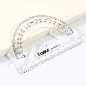 Foska Rapporteur en plastique transparent multi-usages, rapporteur mathématique 180 degrés 4 pouces pour la mesure, les travaux des étudiants et le graphique d'ingénierie - Product Image 3