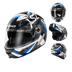 <span class=keywords><strong>Casque</strong></span> <span class=keywords><strong>de</strong></span> moto LS2 FF370 à double visière toutes saisons, protection solaire pour hommes et femmes, état neuf - Product Image 4