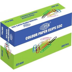 Clips De Papel, 100 Clips De Papel De Fresa, Juego De Clips De Oficina Y Abrazaderas De Papel