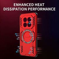 Étui de téléphone portable en TPU+PC respirant, résistant aux chocs, avec charge magnétique sans fil, de luxe, pour Redmi Note 13/14 Pro Plus/15 Pro Plus