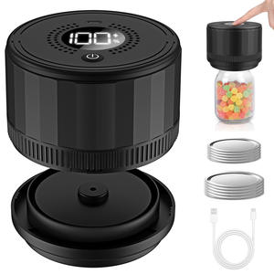 Kit de scellage sous vide pour bocaux en verre <span class=keywords><strong>électrique</strong></span> Lateal (couvercles inclus) pour bocaux à large ouverture et à ouverture standard, scelleuse sous vide portable pour bocaux - Product Image 1