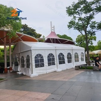 Tente d'exposition en PVC 20x30 pieds, structure en alliage d'aluminium, auvent imperméable résistant aux UV pour salons professionnels, événements extérieurs, mariages et marchés