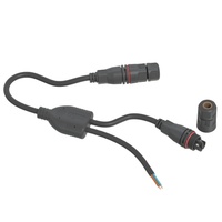 Connecteur Étanche AOHUA M20 à Vis Droite 2 ou 3 Conducteurs, Répartiteur 2 Voies pour Solution de Câblage Extérieur DIY