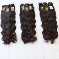 Extensions de cheveux humains 100% naturels, non traités, bruts, vierges, provenant de temples indiens, fournisseurs d'extensions en lots