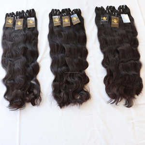 Extensión de cabello humano 100% Natural, cabello indio virgen Natural Remy - Product Image 1