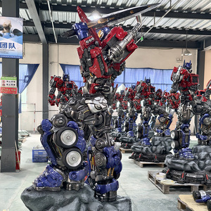 Grande Statue de Personnage de Film Géant en Résine Optimus Prime Transformer pour Décoration Extérieure, Style <span class=keywords><strong>Pop</strong></span> Art Fait Main - Product Image 6