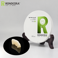 Disque en zircone pré-ombré 4D Rondcera SHT-ML Pro pour l'odontologie d'élite, céramique haut de gamme pour la dentisterie restauratrice