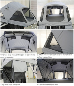 OEM Custom Outdoor Camping Foldable <strong>Car</strong> Rooftop <strong>Tent</strong> Suppliers Soft <strong>Cover</strong> Lightweight Rooftop <strong>Tent</strong> - Product Image 2