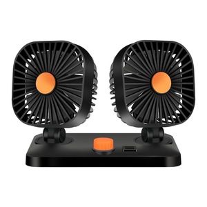 Dual <b>Head</b> Car <b>Fan</b> With Usb Charging Port High Power Mini <b>Fan</b> For Car Use - Product Image 5