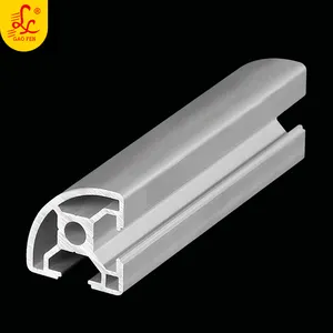 中国制造商 4040 工业铝型材材料v槽t履带挤压铝型材剖面温室