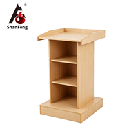 Nouvelle conception de mobilier scolaire : Table de conférence/pupitre classique en bois sur pied pour salles de classe, en vente