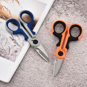 फैक्टरी प्रत्यक्ष बिक्री बहुउद्देशीय उपकरण कैंची फाइबर ऑप्टिक कैंची स्टेनलेस स्टील वायर केबल कटर मछली पकड़ने की रेखा कैंची - Product Image 3