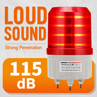 Luz Estroboscópica LED de 380V 220V 12V 24V, Luz Giratoria de Advertencia con Sonido de Alarma, Productos de Seguridad y Protección