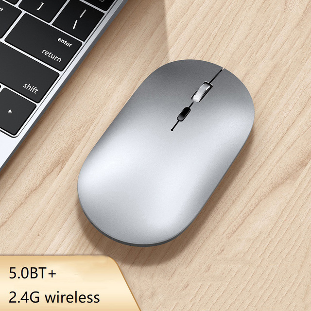 T-WOLF X2 Charging Wireless Mouse Dual Mode BT Type-C Suitable for Computers Tablets Silent Wireless Mouse Gift Customization