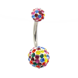 Multi sfera di cristallo <span class=keywords><strong>ombelico</strong></span> anelli di vendita calda <span class=keywords><strong>Piercing</strong></span> all'<span class=keywords><strong>ombelico</strong></span> <span class=keywords><strong>In</strong></span> Stock di moda gioielli per il corpo - Product Image 4
