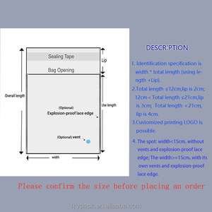 Tốt nhất nhựa trong suốt rõ ràng tự dính Stocking Bag OPP Poly nhựa giấy bóng kính bao bì túi OPP - Product Image 3