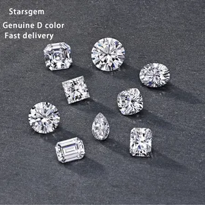 Starsgem फैक्टरी प्रत्यक्ष थोक GRA प्रमाणित वीवीएस डी रंग हीरा मणि पत्थर ढीला Moissanite