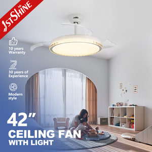 1stshine ventilateur <span class=keywords><strong>de</strong></span> plafond à LED 30W éclairage à LED fonctionnement silencieux ventilateur <span class=keywords><strong>de</strong></span> plafond à pales cachées avec télécommande - Product Image 2