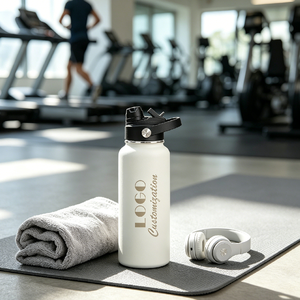Bouteille d'eau isotherme en acier inoxydable 304 de 32 oz avec double couvercle anti-fuite, revêtement poudré, isolation sous vide en cuivre, sans BPA, idéale pour la gym - Product Image 2