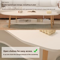 Table basse en bois de style nordique pour petits salons et chambres à coucher, design moderne, mobilier pour appartements locatifs