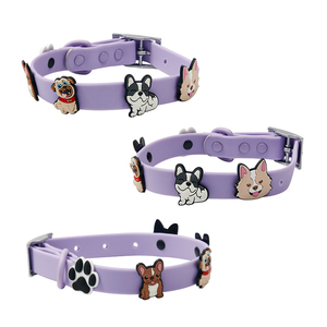 <span class=keywords><strong>Collier</strong></span> pour <span class=keywords><strong>chien</strong></span> imperméable avec décorations de Noël en dessin animé, revêtement en PVC, sangle en nylon, toucher doux - Product Image 3