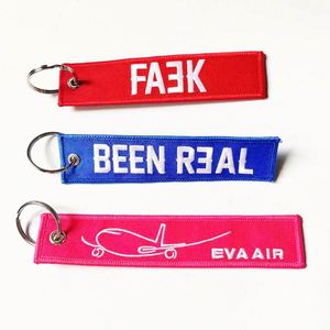 China Factory <b>Custom</b> Flight Embroidery Keychain Woven Key <b>Tag</b> With Your Own Logo - Product Image 5