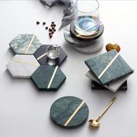 Sous-verres personnalisés faits à la main en marbre naturel de luxe, écologiques et modernes, vierges, sur mesure, en gros