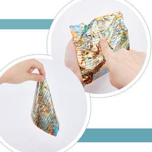 14 * 14cm多彩な金箔イタリアの模造金属箔シート50個/小冊子アート絵画アート用 - Product Image 2