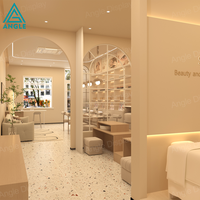 Station de manucure moderne de qualité professionnelle, solution tout-en-un pour la rénovation de l'aménagement intérieur de salons de beauté, table de manucure et fauteuil de pédicure