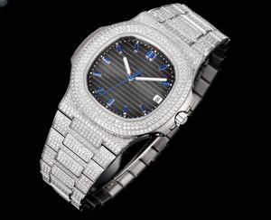 Nouvelle montre mécanique de luxe classique entièrement sertie de diamants, best-seller, avec fonction étanche, montre-bracelet exquise. - Product Image 2