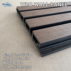 Système de panneaux muraux et de grilles en plastique-<span class=keywords><strong>bois</strong></span> WPC pour façades extérieures modernes - Product Image 5