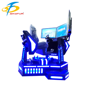 Skyfun – simulateur de <span class=keywords><strong>jeu</strong></span> de conduite, réalité virtuelle 9d vr 3dof 3 écrans course voiture vr jeux parc d'attractions - Product Image 5