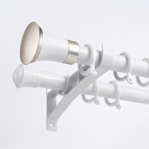 Ensemble de <span class=keywords><strong>tringles</strong></span> à <span class=keywords><strong>rideaux</strong></span> en alliage d'aluminium <span class=keywords><strong>double</strong></span> couche, style romain - Product Image 6