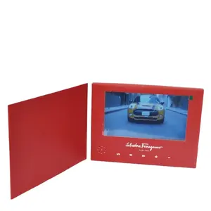 Best high quality 7 inch lcd scree video brochure supplier business video greeting card for advertising