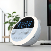 Réveil de santé intelligent avec bruit blanc et veilleuse Design mignon pour la maison/le bureau/le voyage Haut-parleur de bureau