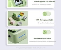Free2 Edisi Profil Tinggi Pengganti Halaman E-book Mekanis untuk Keyboard Pengganti Halaman Keyboard Mini Pengganti Halaman E-book